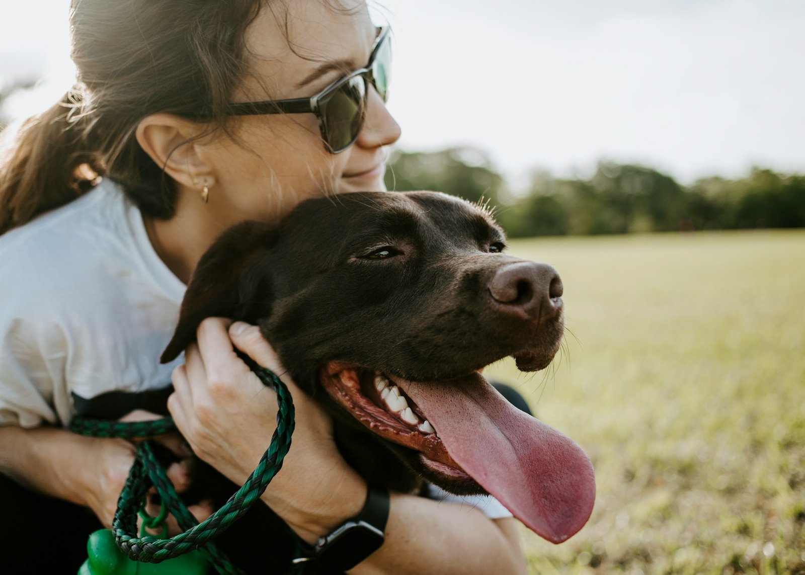 Ma&icirc;tresse et son chien lors d'une sortie — formation ACACED Chien